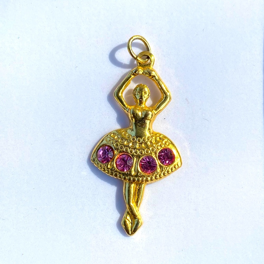 Gold Plated Ballerina Pendant